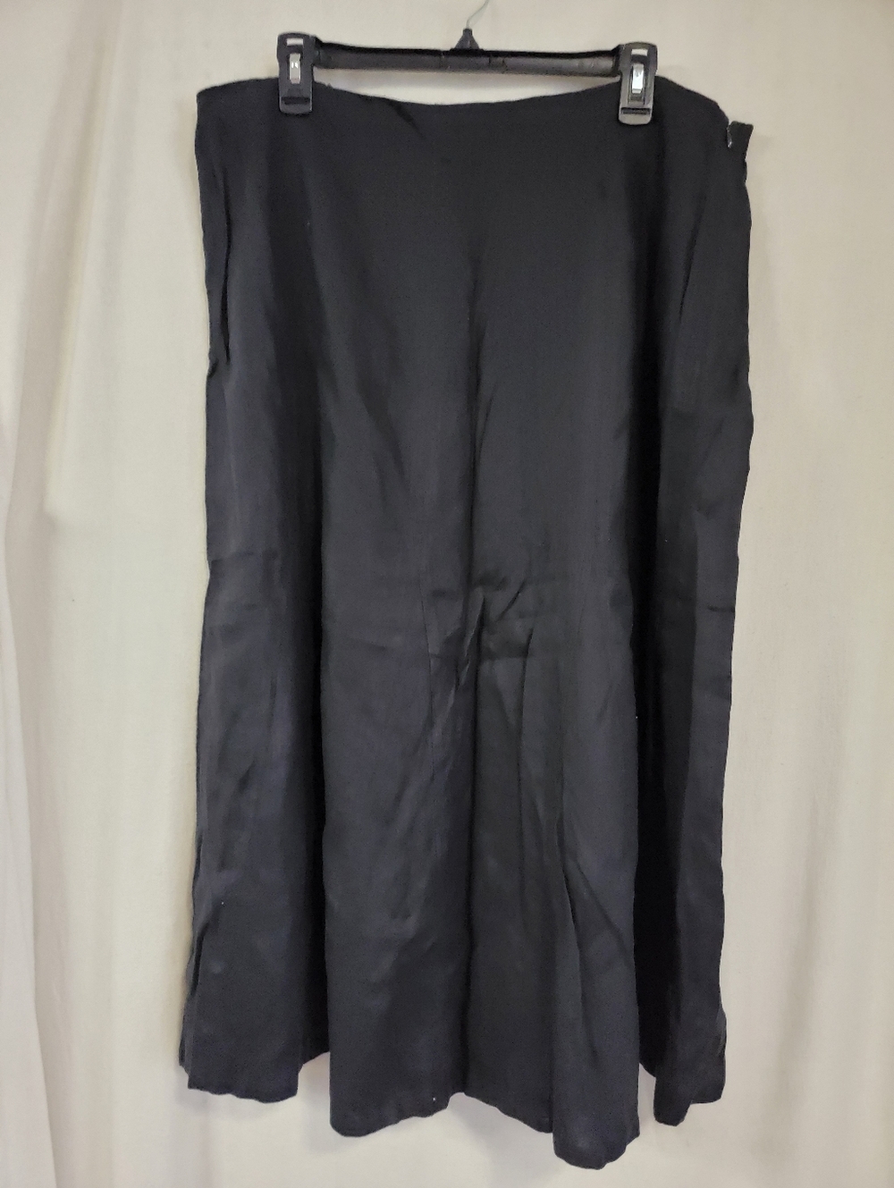 Kim Rogers Linen Black Maxi Skirt Size 1X